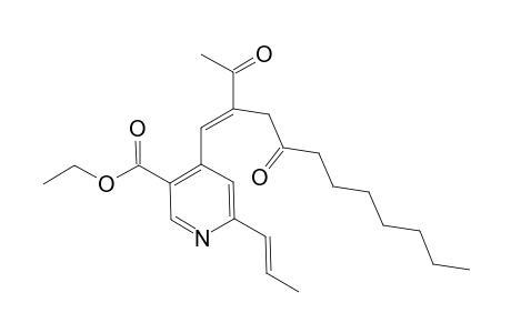 MONAPURPYRIDINE-A;ETHYL-4-[(E)-2-ACETYL-4-OXOUNDEC-1-ENYL]-6-[(E)-PROP-1-ENYL]-NICOTINATE;MPA