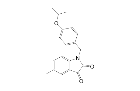 1H-indole-2,3-dione, 5-methyl-1-[[4-(1-methylethoxy)phenyl]methyl]-