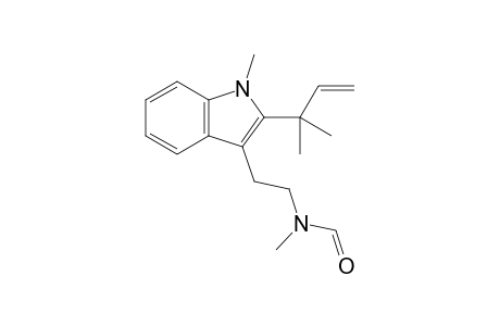 N-Methyl-N-{2-[1-methyl-2-(2-methylbut-3-en-2-yl)-1H-indol-3-yl]ethyl}formamide