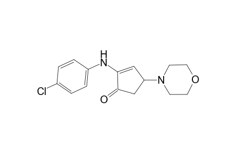 2-(4-Chloroanilino)-4-(4-morpholinyl)-2-cyclopenten-1-one