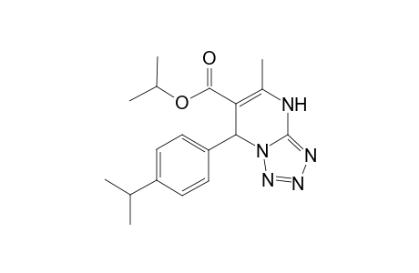 Propan-2-yl 5-methyl-7-[4-(propan-2-yl)phenyl]-4H,7H-[1,2,3,4]tetrazolo[1,5-a]pyrimidine-6-carboxylate