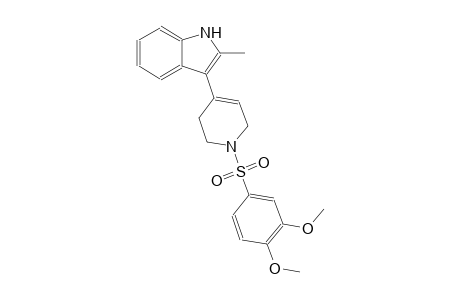 1H-indole, 3-[1-[(3,4-dimethoxyphenyl)sulfonyl]-1,2,3,6-tetrahydro-4-pyridinyl]-2-methyl-