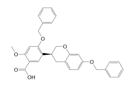 Benzoic acid, 5-[3,4-dihydro-7-(phenylmethoxy)-2H-1-benzopyran-3-yl]-2-methoxy-4-(phenylmethoxy)-, (S)-
