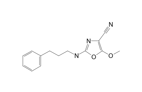5-methoxy-2-(3-phenylpropylamino)-1,3-oxazole-4-carbonitrile