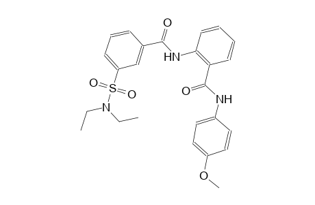 benzamide, 2-[[3-[(diethylamino)sulfonyl]benzoyl]amino]-N-(4-methoxyphenyl)-