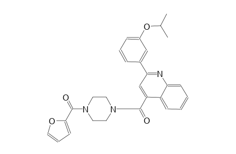 4-{[4-(2-furoyl)-1-piperazinyl]carbonyl}-2-(3-isopropoxyphenyl)quinoline