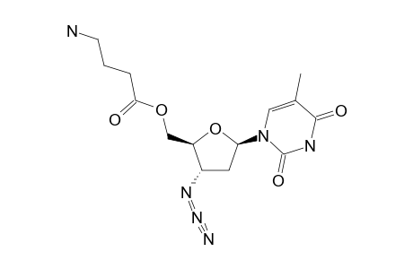 4-AMINO-1-(3'-AZIDO-3'-DEOXYTHYMIDIN-5'-YL)-BUTANOATE