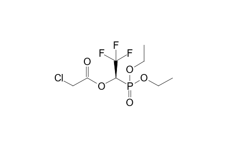 (R)Diethyl 2,2,2-trifluoro-1-chloroacetyloxyethanephosphonate