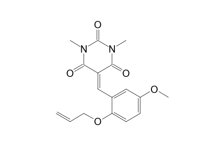 5-(2-allyloxy-5-methoxy-benzylidene)-1,3-dimethyl-barbituric acid