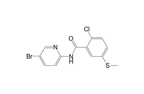 benzamide, N-(5-bromo-2-pyridinyl)-2-chloro-5-(methylthio)-
