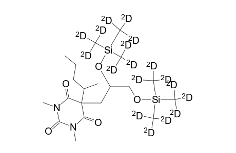 1,3-Dimethyl-5-(2,3-bis(perdeuteriotrimethylsilyloxy)propyl)-5-(1-methylbutyl)barbituric acid
