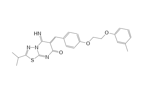 7H-[1,3,4]thiadiazolo[3,2-a]pyrimidin-7-one, 5,6-dihydro-5-imino-2-(1-methylethyl)-6-[[4-[2-(3-methylphenoxy)ethoxy]phenyl]methylene]-, (6Z)-
