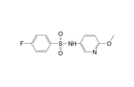 4-Fluoro-N-(6-methoxy-3-pyridinyl)benzenesulfonamide