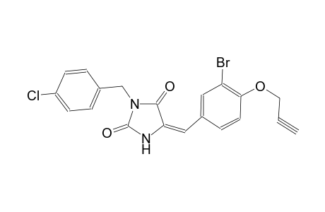 (5E)-5-[3-bromo-4-(2-propynyloxy)benzylidene]-3-(4-chlorobenzyl)-2,4-imidazolidinedione