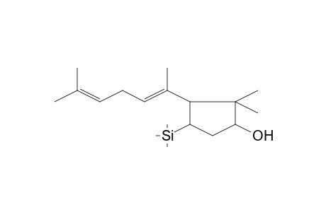 3-(1,5-Dimethyl-hexa-1,4-dienyl)-2,2-dimethyl-4-trimethylsilylcyclopentanol