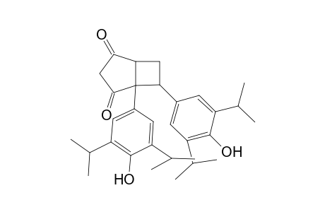 1,3-Dioxo-5,6-bis[3',5'-bis(isopropyl)-4'-hydroxyphenyl]biciclo[3.2.0]heptane