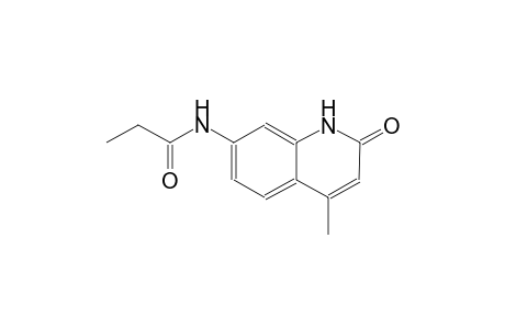 N-(2-keto-4-methyl-1H-quinolin-7-yl)propionamide