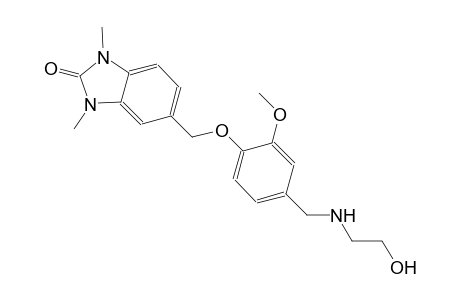 2H-benzimidazol-2-one, 1,3-dihydro-5-[[4-[[(2-hydroxyethyl)amino]methyl]-2-methoxyphenoxy]methyl]-1,3-dimethyl-