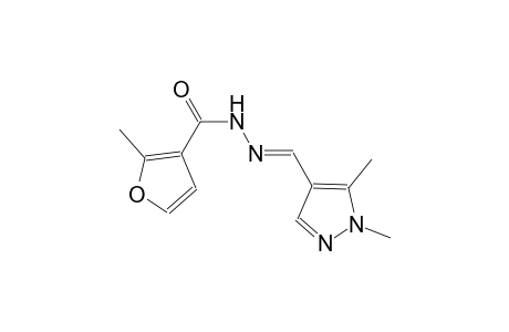 N'-[(E)-(1,5-dimethyl-1H-pyrazol-4-yl)methylidene]-2-methyl-3-furohydrazide