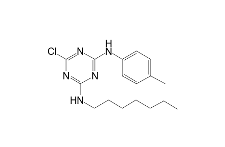 1,3,5-Triazine, 2-chloro-4-heptylamino-6-(4-methylphenylamino)-