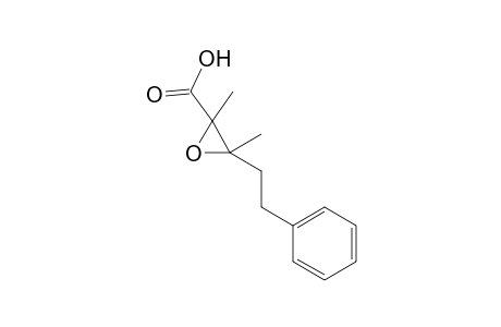 2-(2-Phenylethyl)-3-methyl-3-oxiranecarboxylic acid