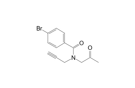 4-Bromo-N-(2-oxopropyl)-N-(prop-2-yn-1-yl)benzamide