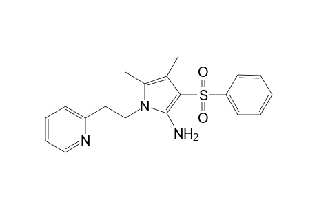1H-Pyrrol-2-amine, 4,5-dimethyl-3-(phenylsulfonyl)-1-[2-(2-pyridinyl)ethyl]-