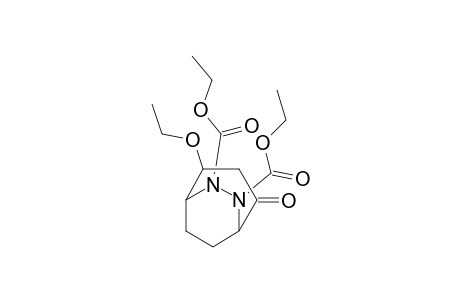 6,7-Diazabicyclo[3.2.2]nonane-6,7-dicarboxylic acid, 2-ethoxy-4-oxo-, diethyl ester