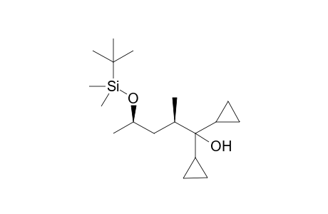 (2R,4R)-4-((Tert-butyldimethylsilyl)oxy)-1,1-dicyclopropyl-2-methylpentan-1-ol