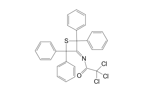 2,2,2-trichloro-N-(2,2,4,4-tetraphenyl-3-thietanylidene)acetamide