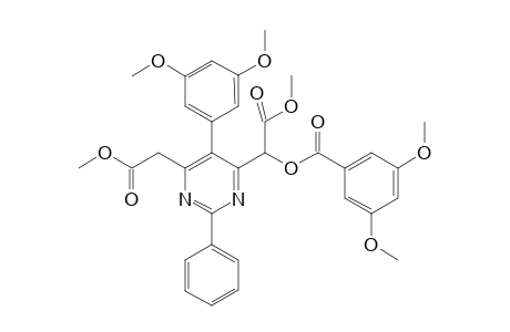 1-(5-(3,5-Dimethoxyphenyl)-6-(2-methoxy-2-oxoethyl)-2-phenylpyrimidin-4-yl)-2-methoxy-2-oxoethyl 3,5-Dimethoxybenzoate