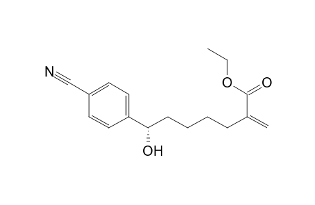 (S)-Ethyl 7-(4-Cyanophenyl)-7-hydroxy-2-methyleneheptanoate