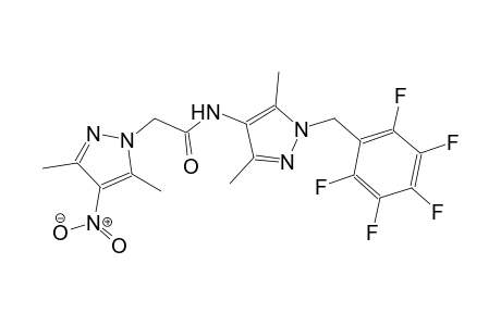 2-(3,5-dimethyl-4-nitro-1H-pyrazol-1-yl)-N-[3,5-dimethyl-1-(2,3,4,5,6-pentafluorobenzyl)-1H-pyrazol-4-yl]acetamide