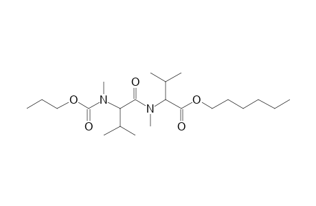 Valylvaline, N,N'-dimethyl-N-propoxycarbonyl-, hexyl ester