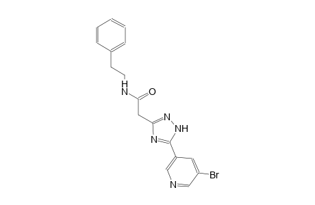 1H-1,2,4-triazole-3-acetamide, 5-(5-bromo-3-pyridinyl)-N-(2-phenylethyl)-