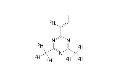 2,4-DIMETHYL-D6-6-(1-PROPENYL-1-D)-S-TRIAZINE