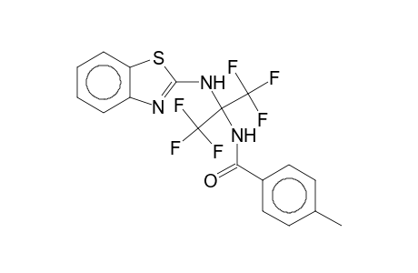 N-[1-(2-Benzothiazolylamino)-2,2,2-trifluoro-1-(trifluoromethyl)ethyl]-p-toluamide