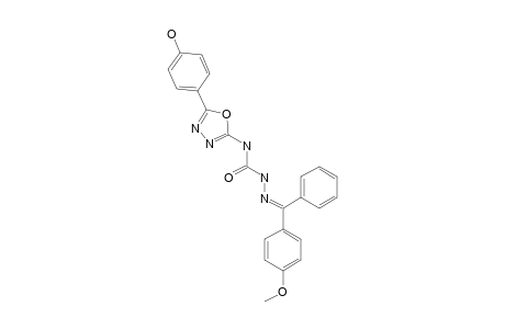 N(1)-[5-(4-HYDROXYPHENYL)-1,3,4-OXADIAZOL-2-YL]-N(4)-[1-(4-METHOXYPHENYL)-BENZALDEHYDE]-SEMICARBAZONE