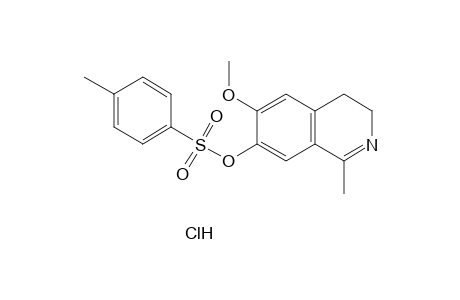 3,4-DIHYDRO-6-METHOXY-1-METHYL-7-ISOQUINOLINOL, p-TOLUENESULFONATE, HYDROCHLORIDE