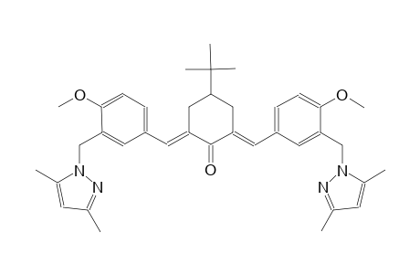 cyclohexanone, 4-(1,1-dimethylethyl)-2,6-bis[[3-[(3,5-dimethyl-1H-pyrazol-1-yl)methyl]-4-methoxyphenyl]methylene]-, (2E,6E)-