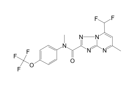 7-(difluoromethyl)-n,5-dimethyl-N-[4-(trifluoromethoxy)phenyl][1,2,4]triazolo[1,5-a]pyrimidine-2-carboxamide