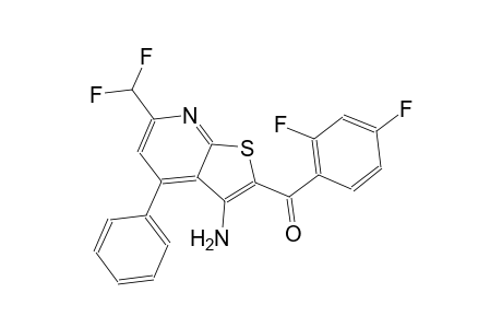 [3-amino-6-(difluoromethyl)-4-phenylthieno[2,3-b]pyridin-2-yl](2,4-difluorophenyl)methanone