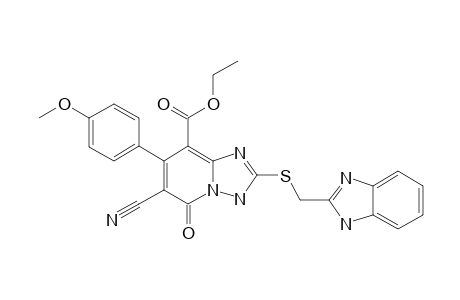 ETHYL-2-[(1H-BENZO-[D]-IMIDAZOL-2-YL)-METHYLTHIO]-6-CYANO-3,5-DIHYDRO-7-(4-METHOXYPHENYL)-5-OXO-[1,2,4]-TRIAZOLO-[1,5-A]-PYRIDINE-8-CARBOXYLATE