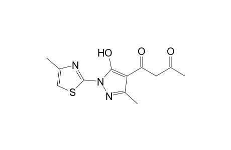 1-[5'-Hydroxy-3-'-methyl-1'-(4"-methyl-2"-thiazolyl)-4'-pyrazolyl]-1,3-butanedione