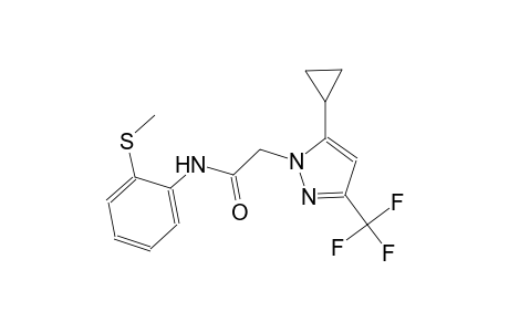 2-[5-cyclopropyl-3-(trifluoromethyl)-1H-pyrazol-1-yl]-N-[2-(methylsulfanyl)phenyl]acetamide