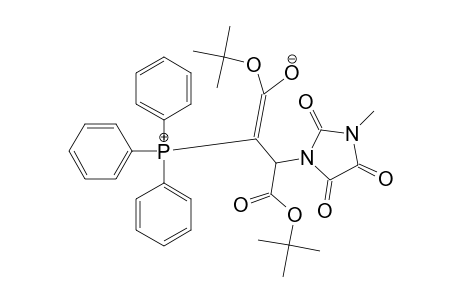 DI-TERT.-BUTYL-2-(3-METHYL-2,4,5-TRIOXO-IMIDAZOLIN-1-YL)-3-(TRIPHENYL-PHOSPHANYLIDENE)-SUCCINATE;MAJOR-ISOMER