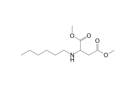 Dimethyl 2-(hexylamino)succinate
