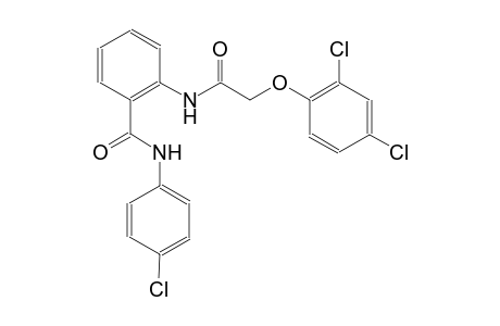 N-(4-chlorophenyl)-2-{[(2,4-dichlorophenoxy)acetyl]amino}benzamide