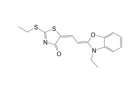 4(5H)-thiazolone, 5-[2-(3-ethyl-2(3H)-benzoxazolylidene)ethylidene]-2-(ethylthio)-