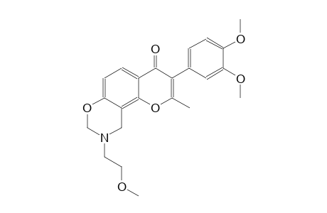 4H,8H-pyrano[2,3-f][1,3]benzoxazin-4-one, 3-(3,4-dimethoxyphenyl)-9,10-dihydro-9-(2-methoxyethyl)-2-methyl-